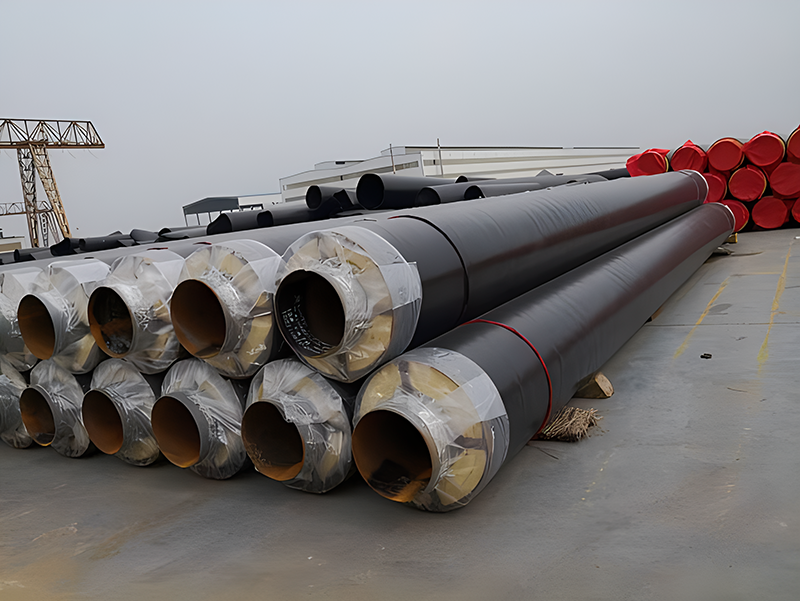 Steel sleeve steel high temperature steam insulation pipe