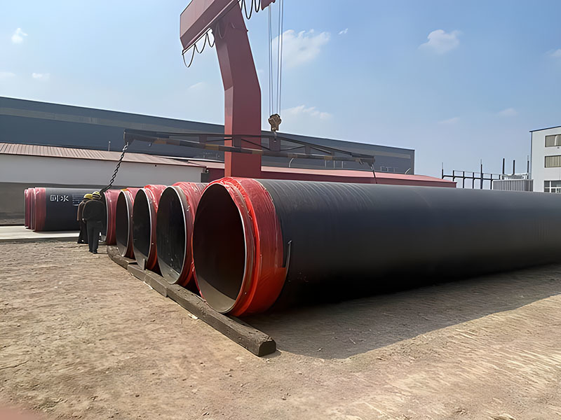 Spraying winding return water insulation pipe